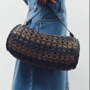 Zara Braided Shoulder Bag NWT
